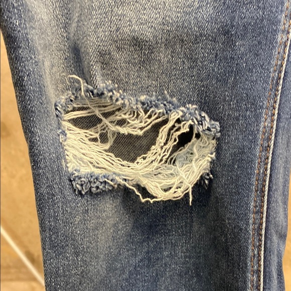 Flying Monkey Distressed Straight Leg Stretch Jean - Picture 5 of 7